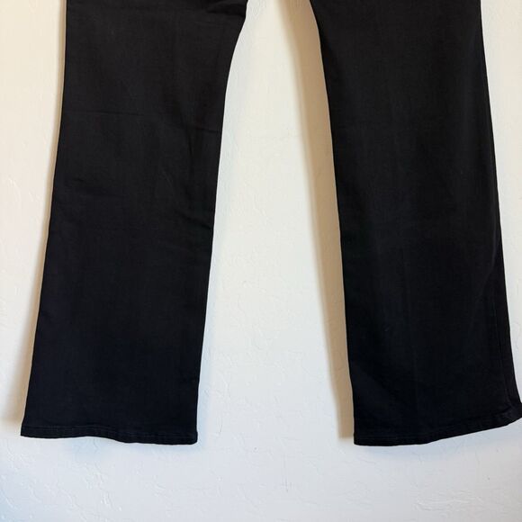 Lucky Brand Ava Black Mid Rise Boot Cut Jeans Size 12/31 Goth Western Boho Rodeo - Picture 7 of 11
